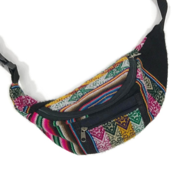 Fair Trade Handbags - Fanny Hip Pack Peruvian Hippie Fabric Bag